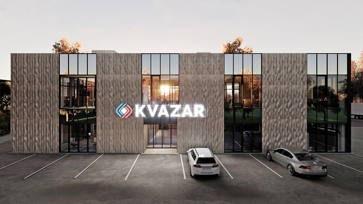 vizualizace administrativní budovy Kvazar